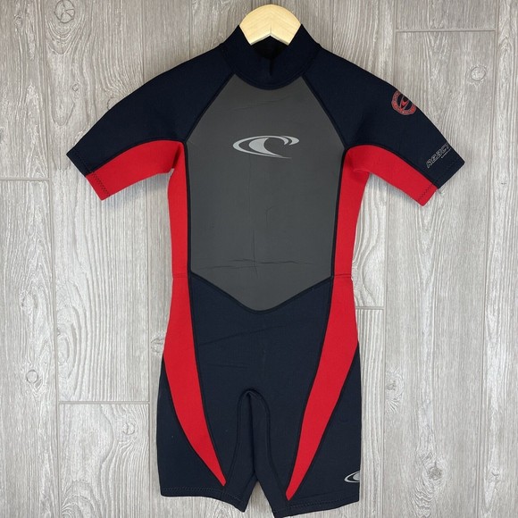 O'Neill Kids Swim Wetsuit - Black and Red - Picture 1 of 7
